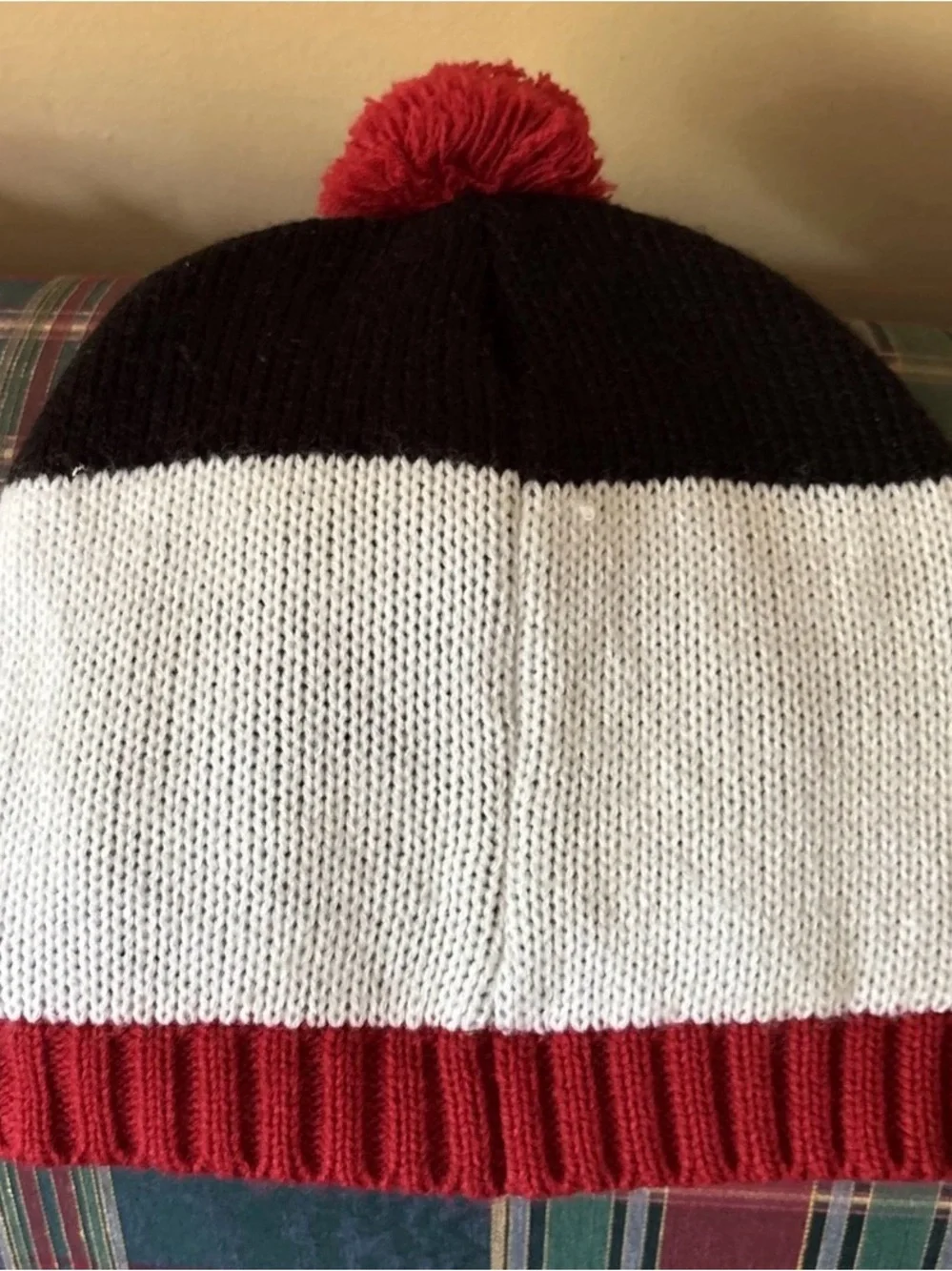 Winter Christmas Lighted Snowman Knit Hat/Beanie Pom Battery Powered Working